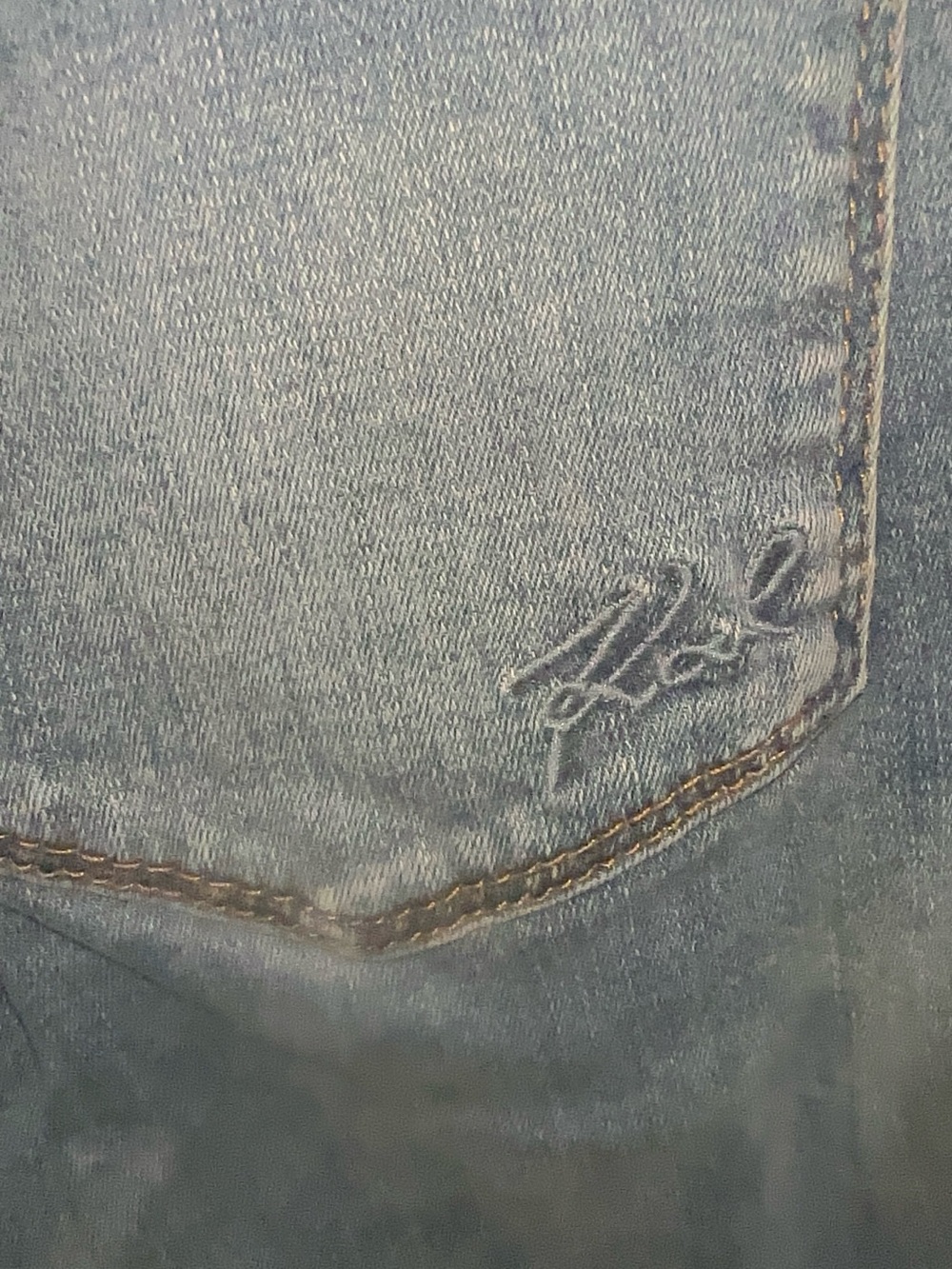 Karl Lagerfeld Dark Blue Skinny Jeans with White Branded Side Tape - Picture 8 of 10